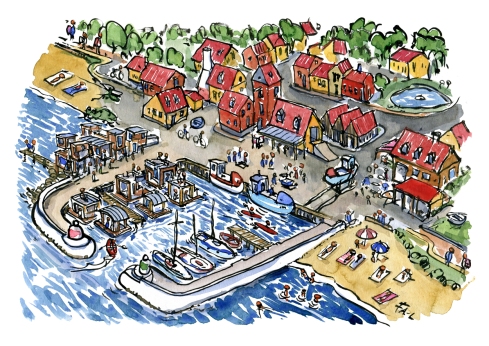 color-illustration-coast-trail-fishing-village-harbour-shelters-idea-by-frits-ahlefeldt